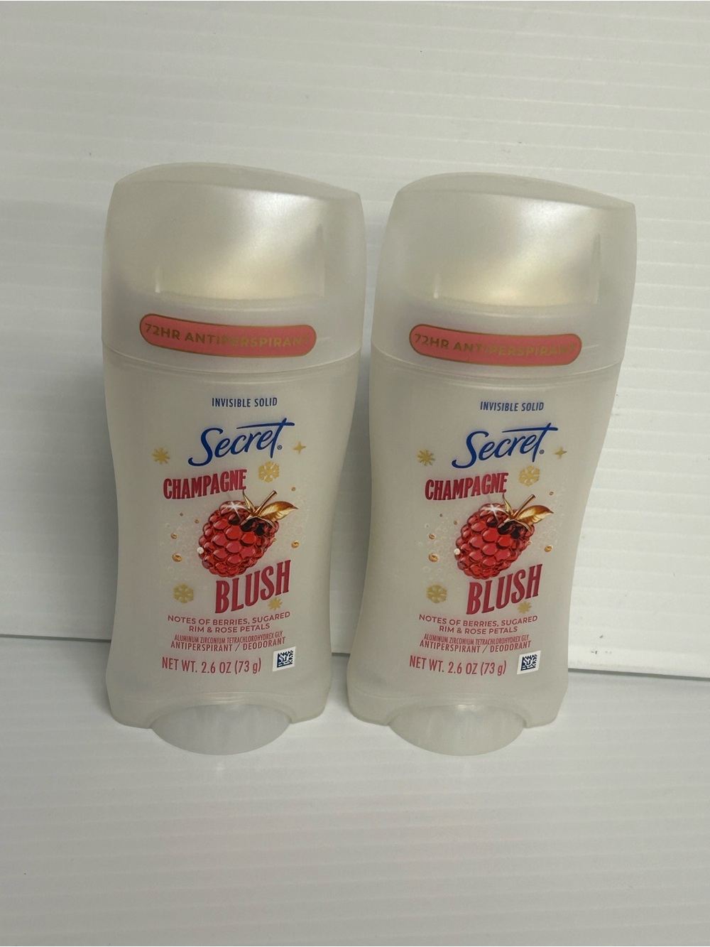 (2) Secret Champagne Blush Antiperspirant 2.6oz ~EXP: 6/27+